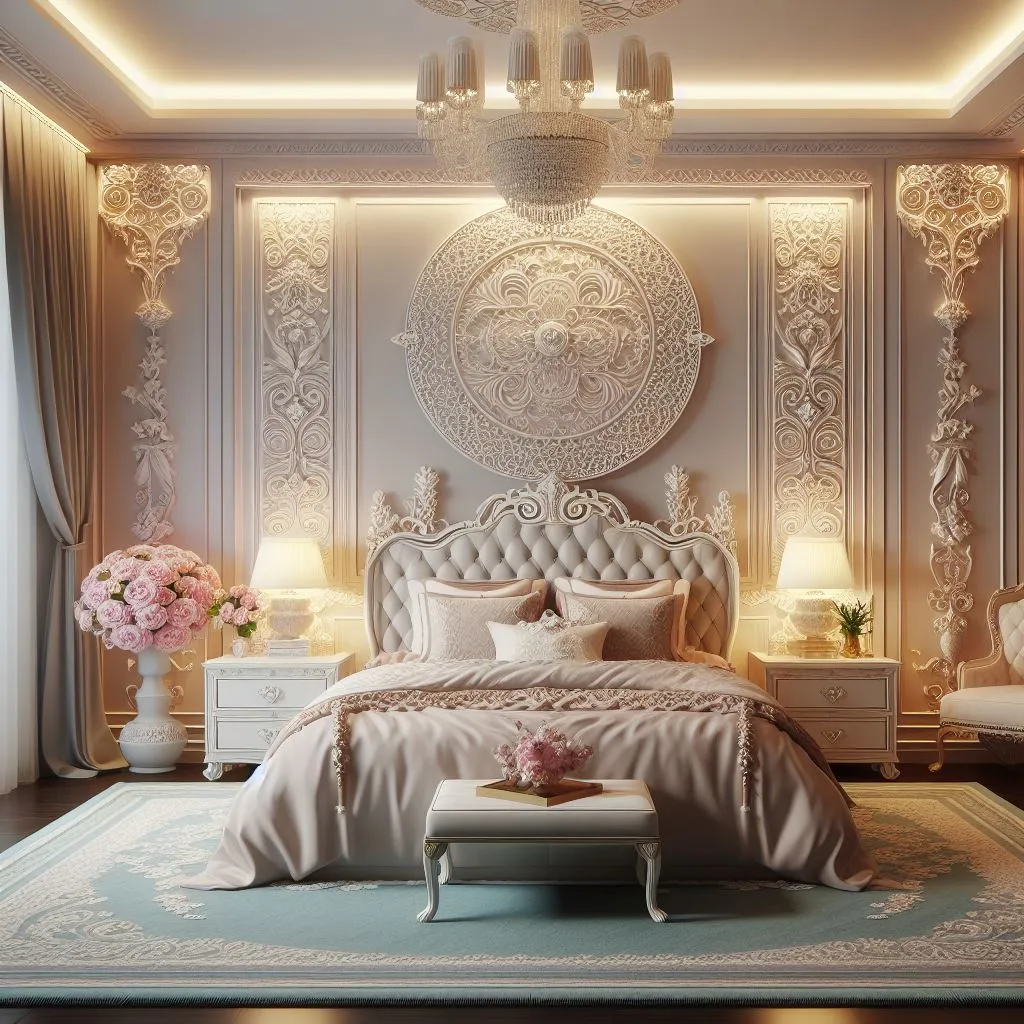 Gypsum board bedroom decorations for brides and grooms 2024 2